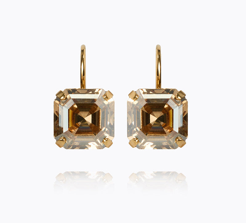 Caroline Svedbom - Eve Clasp Earrings Golden Shadow Gold