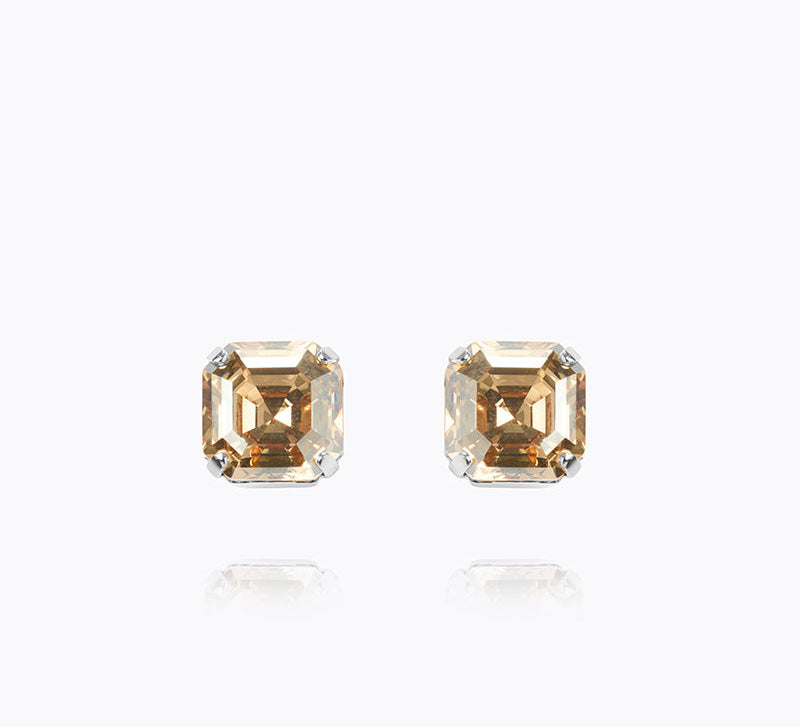 Caroline Svedbom - Eve Stud Earrings Golden Shadow Rhodium