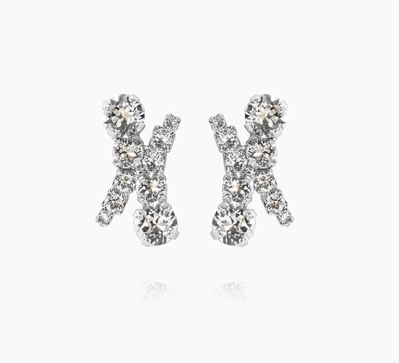 Caroline Svedbom - Halo Earrings Crystal Rhodium