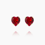 Caroline Svedbom - Heart Earrings Light Siam Gold