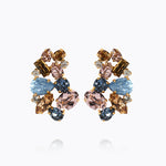 Caroline Svedbom - Isolina Earrings Smoked Blue Combo Gold