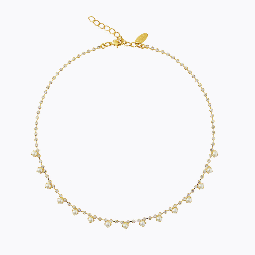 Caroline Svedbom - Lily Necklace Pearl Gold