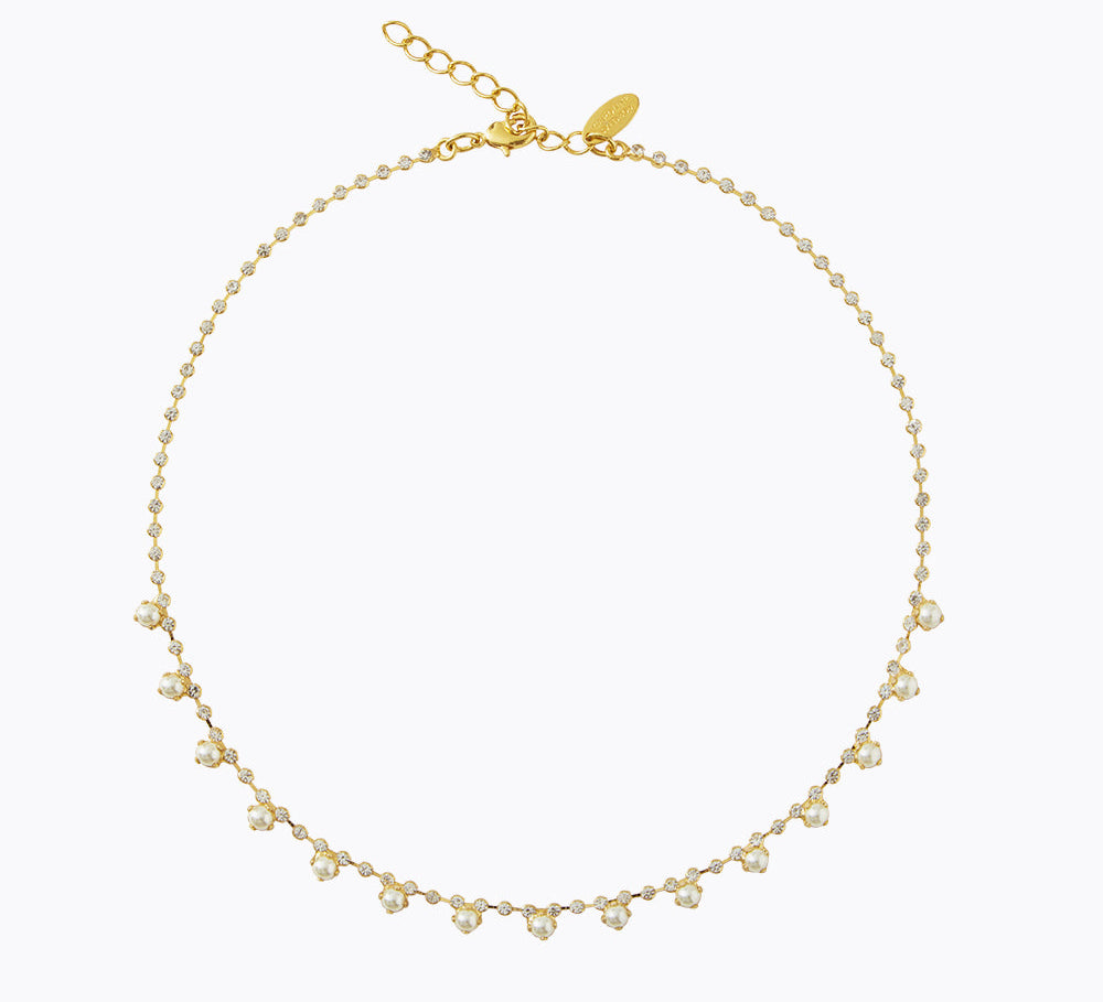 Caroline Svedbom - Lily Necklace Pearl Gold