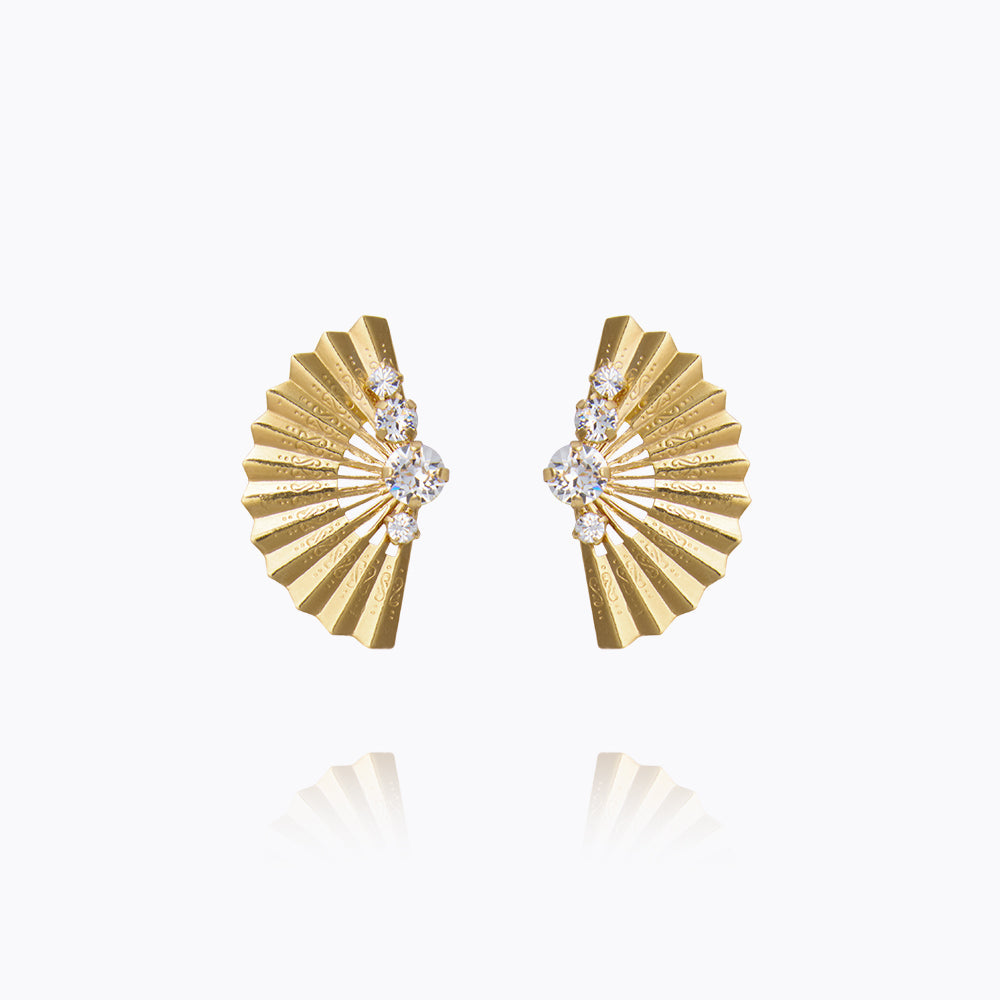 Caroline Svedbom - Lucinda Earrings Crystal Gold