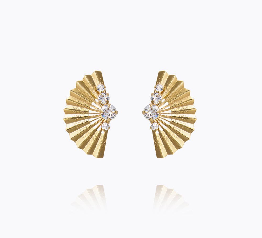 Caroline Svedbom - Lucinda Earrings Crystal Gold