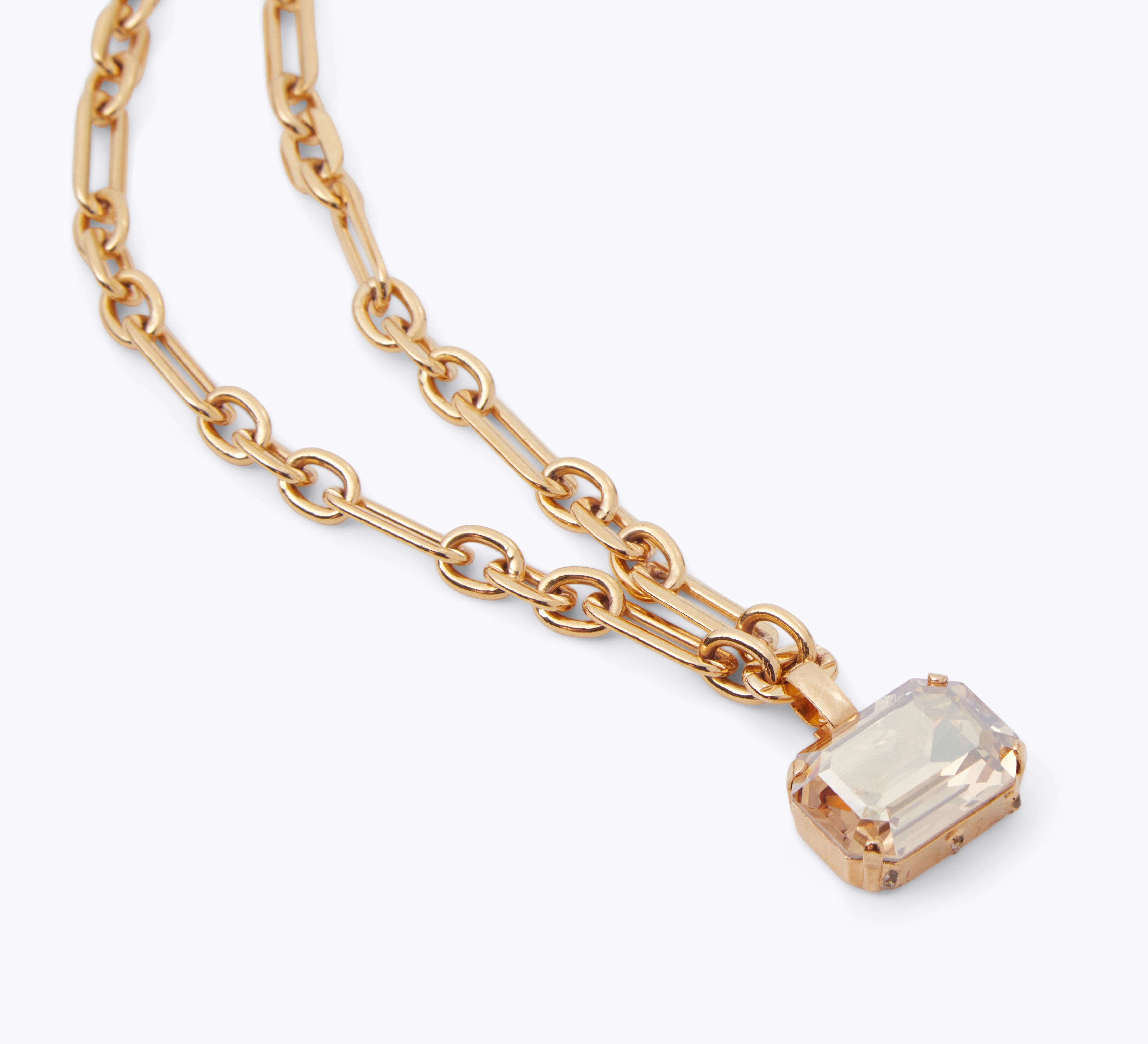 Caroline Svedbom - Lydia Chain Necklace Golden Shadow Gold