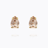 Caroline Svedbom - Petite Drop Stud Earrings Light Silk Gold