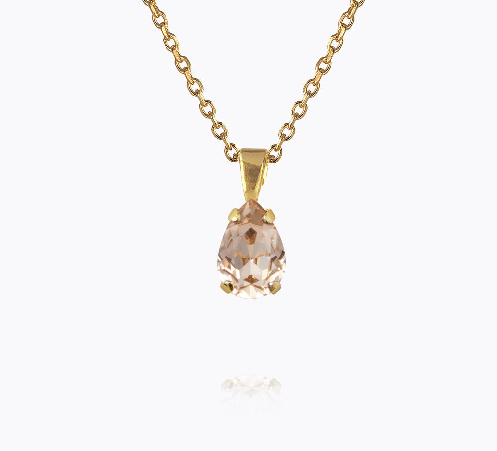 Caroline Svedbom - Petite Drop Necklace Light Silk Gold