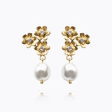 Caroline Svedbom - Juni Earrings Pearl Crystal Gold