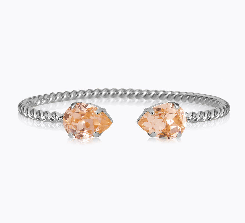 Caroline Svedbom - Mini Drop Bracelet Light Peach Rhodium