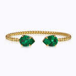 Caroline Svedbom - Mini Drop Bracelet Majestic Green Gold