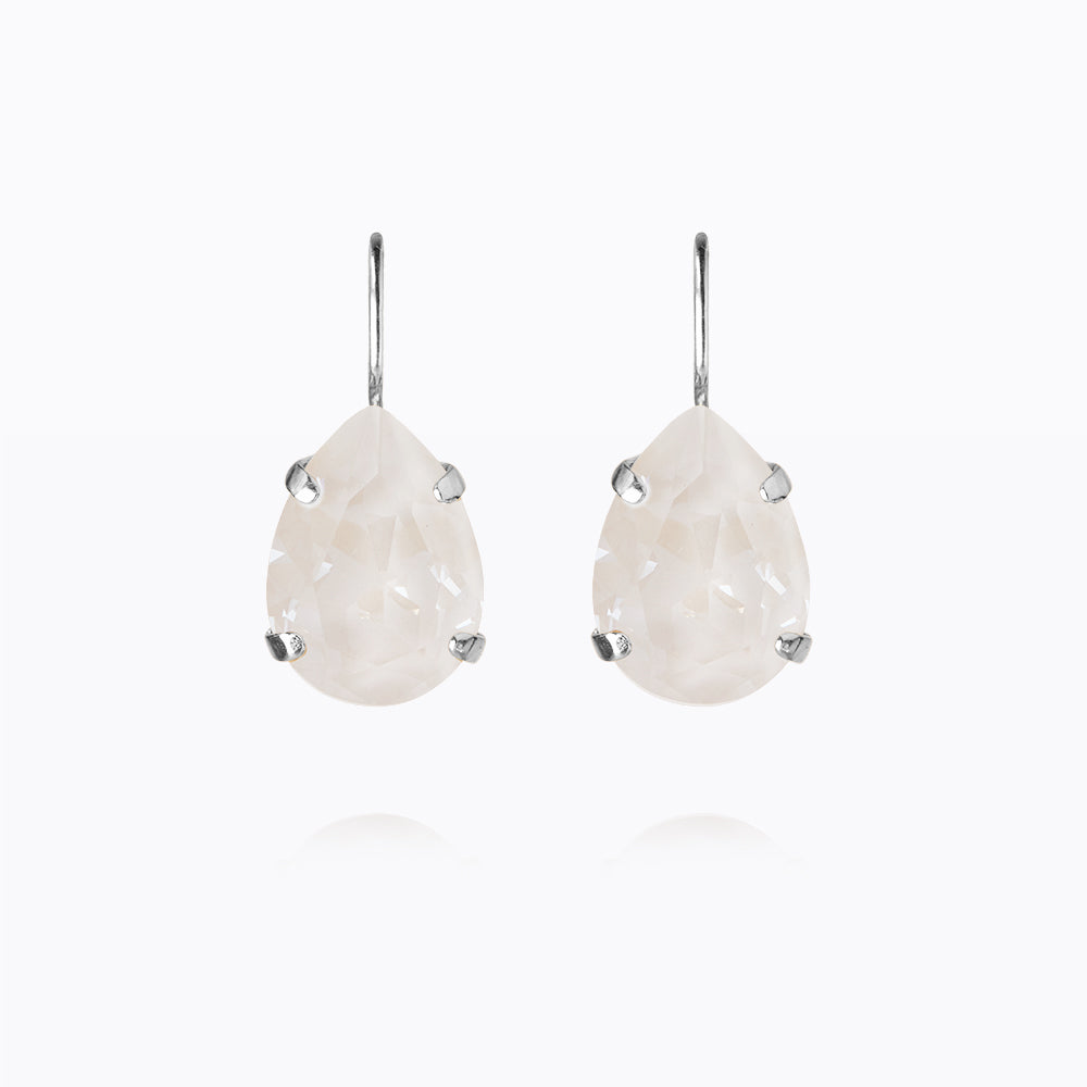 Caroline Svedbom - Mini Drop Clasp Earrings Electric White Rhodium