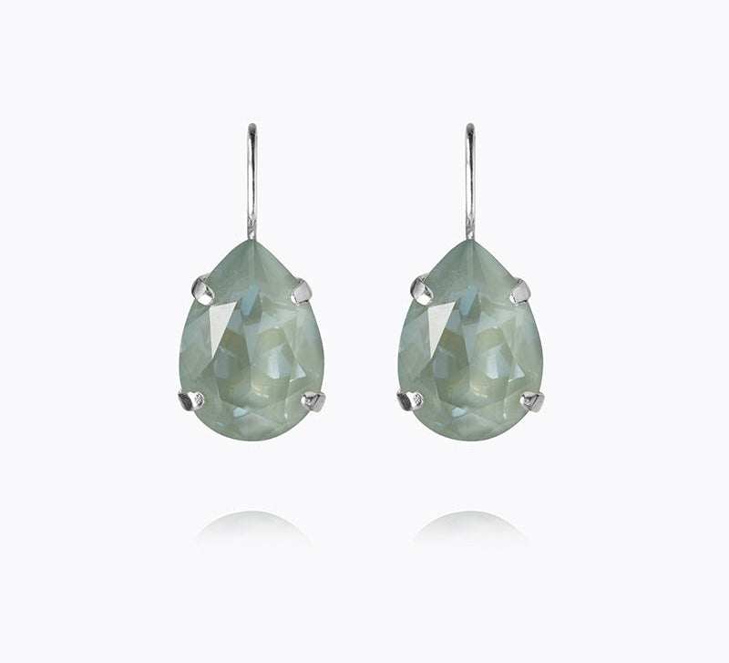 Caroline Svedbom - Mini Drop Clasp Earrings Agave Ignite Rhodium