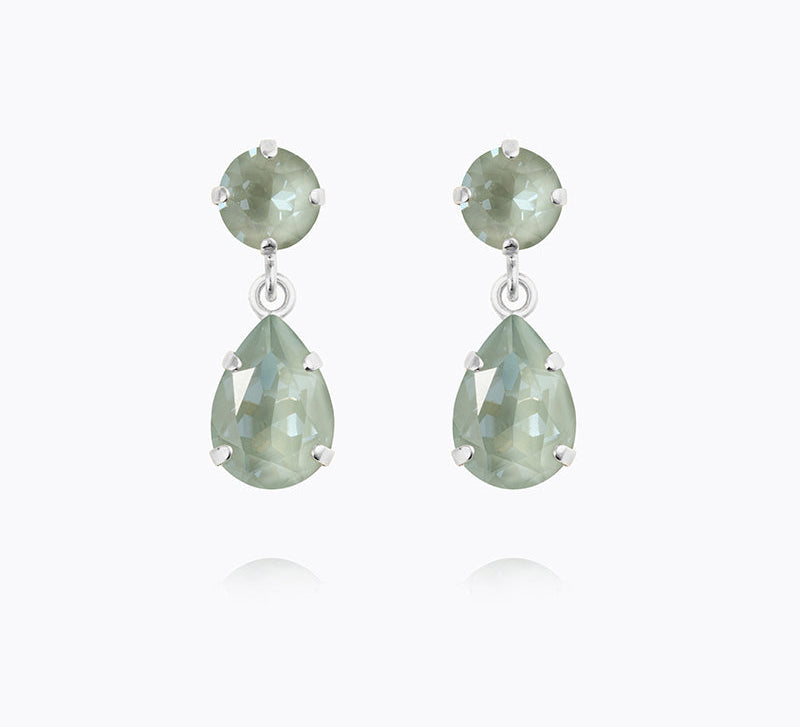 Caroline Svedbom - Mini Drop Earrings Agave Ignite Rhodium
