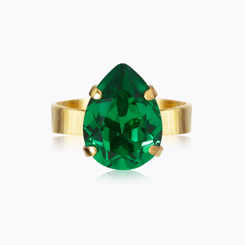 Caroline Svedbom - Mini Drop Ring Majestic Green Gold