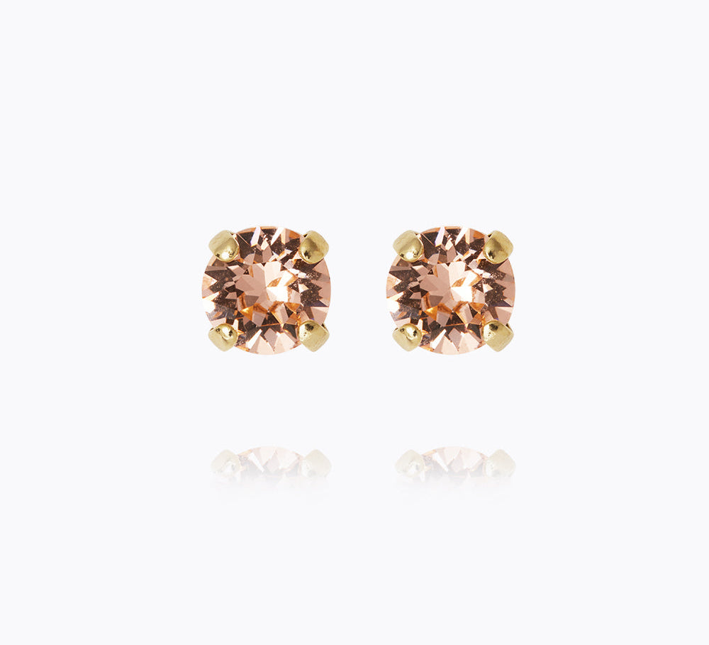 Caroline Svedbom - Mini Stud Earrings Light Peach Gold