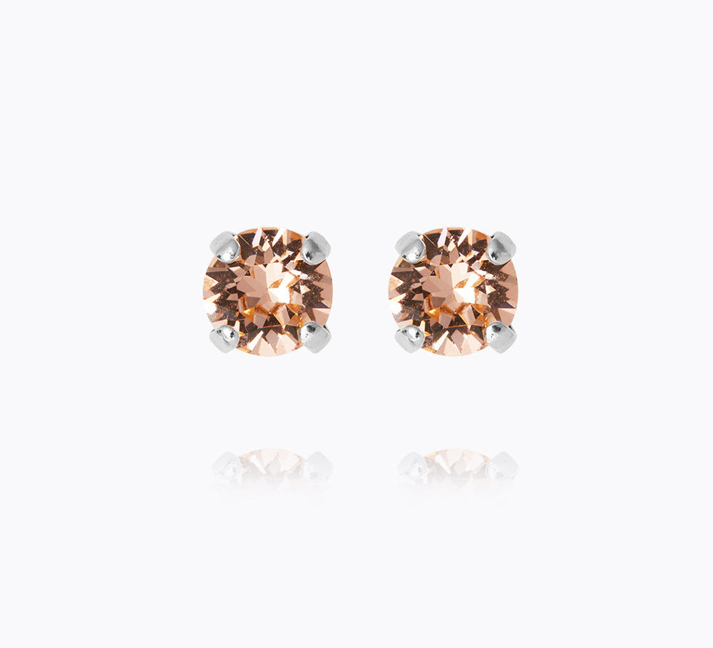 Mini Stud Earrings / Light Peach