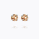 Caroline Svedbom - Mini Stud Earrings Golden Shadow Rhodium