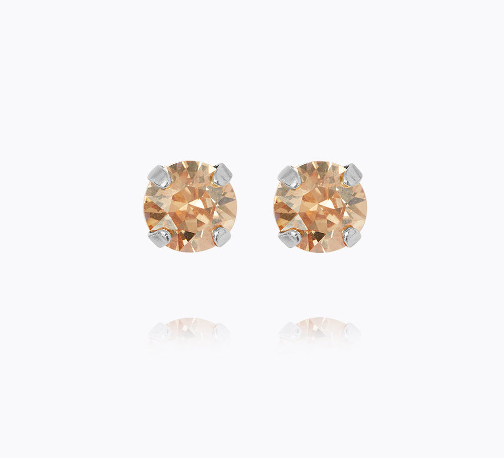 Mini Stud Earrings / Golden Shadow