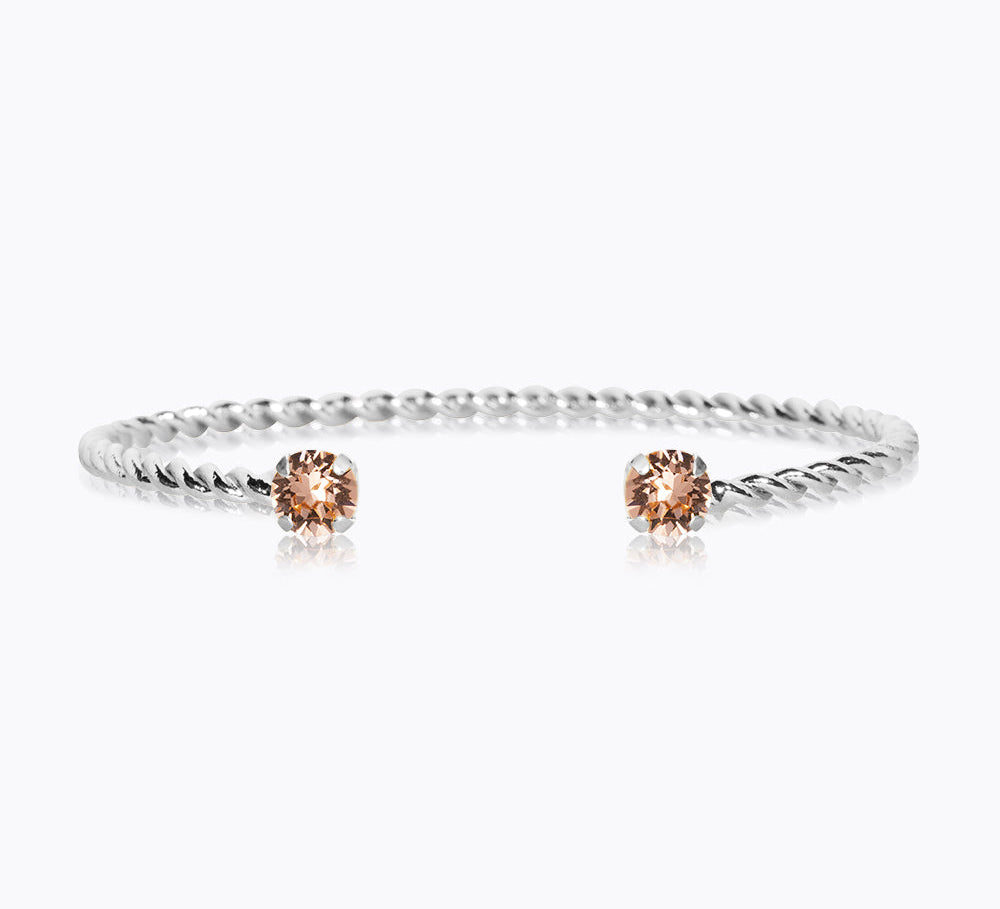 Mini Twisted Bracelet / Light Peach