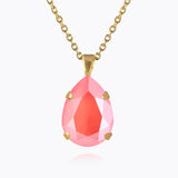 Caroline Svedbom - Mini Drop Necklace Light Coral Gold