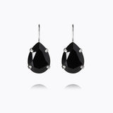 Caroline Svedbom - Mini Drop Clasp Earrings Jet Rhodium