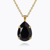 Caroline Svedbom - Mini Drop Necklace Jet Gold
