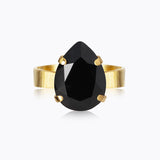 Caroline Svedbom - Mini Drop Ring Jet Gold