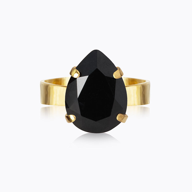 Caroline Svedbom - Mini Drop Ring Jet Gold
