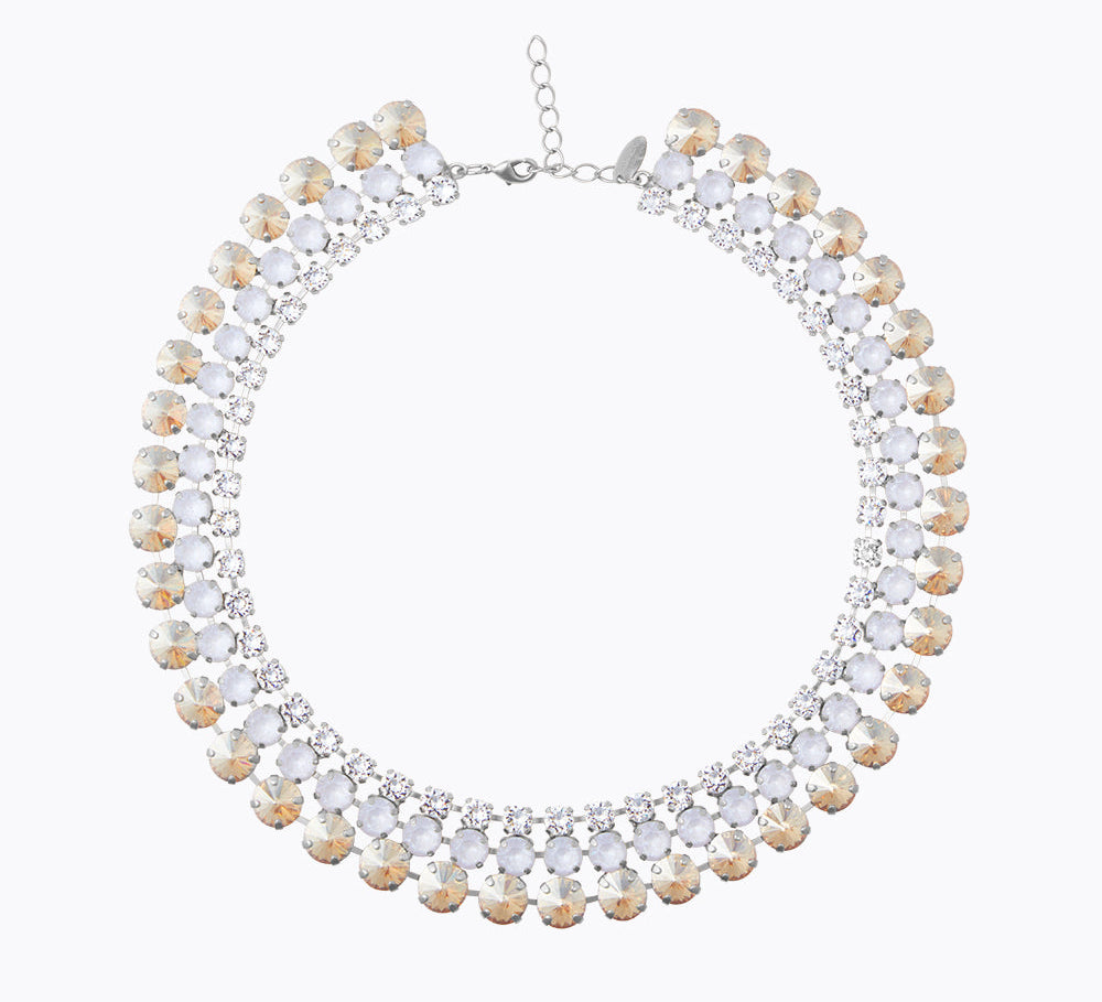 Elora Necklace / Electric White Combo