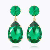 Caroline Svedbom - Perfect Drop Earrings Majestic Green Gold