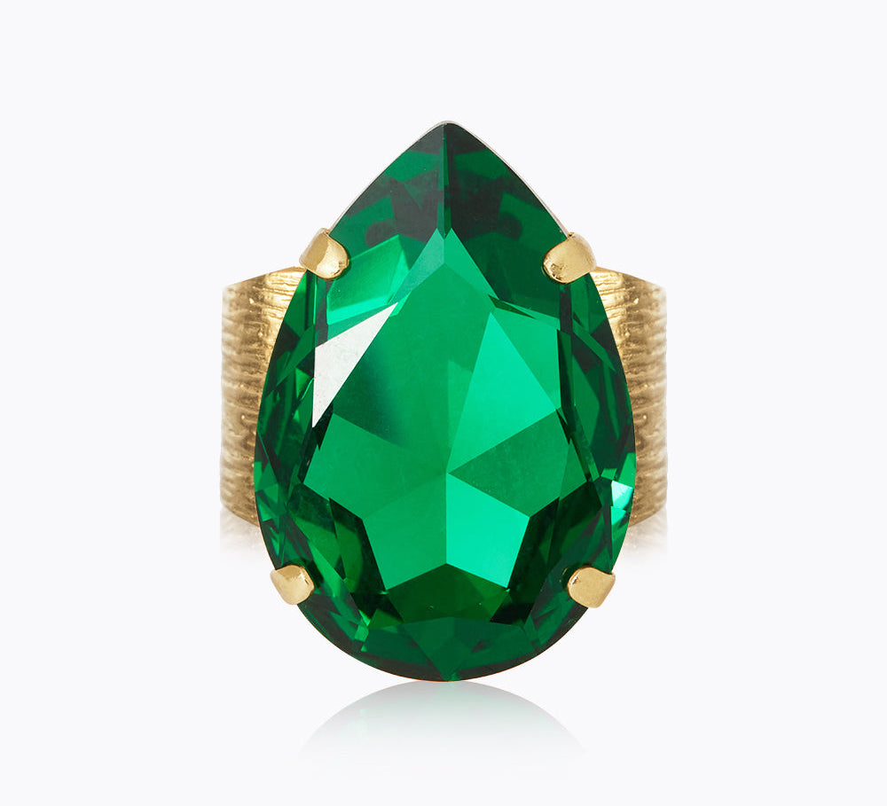 Caroline Svedbom - Perfect Drop Ring Majestic Green Gold