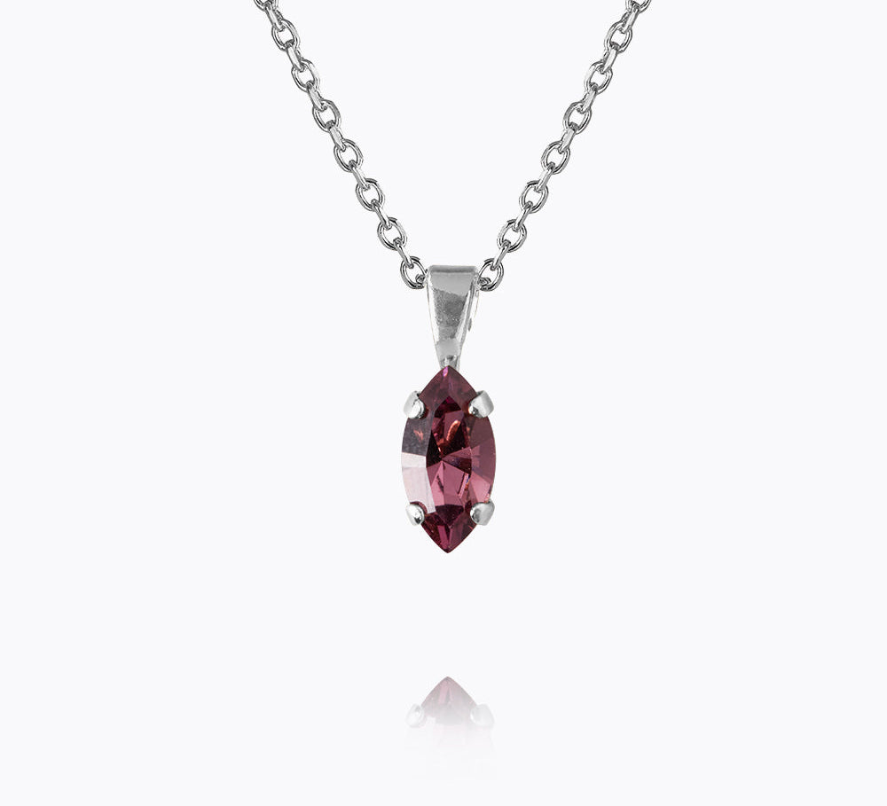 Petite Navette Necklace / Iris