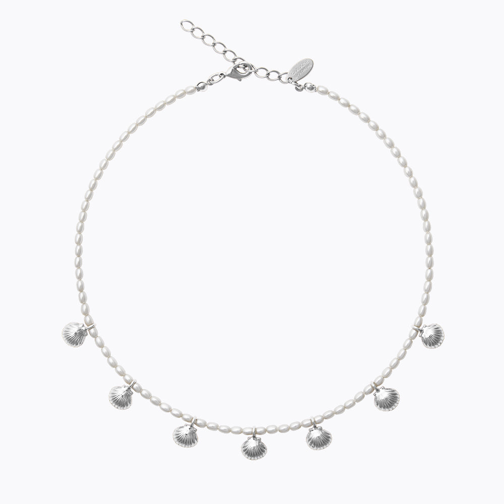 Caroline Svedbom - Shell Pearl Choker Rhodium Rhodium