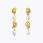 Caroline Svedbom - Shell Pearl Earrings Pearl Gold