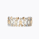 Caroline Svedbom - Soiree Bracelet Crystal Golden Combo Rhodium