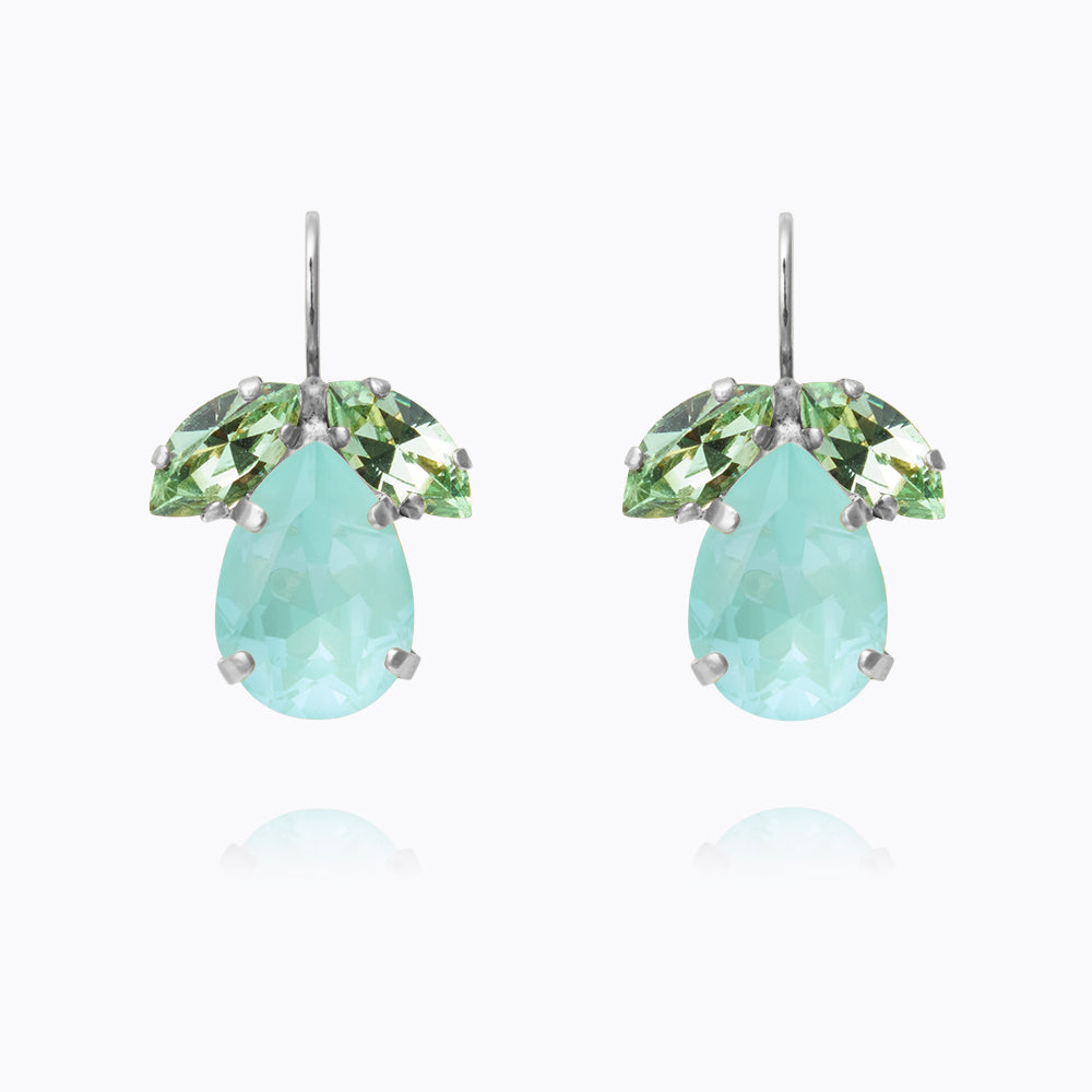 Caroline Svedbom - Timo Earrings Soft Mint Combo Rhodium