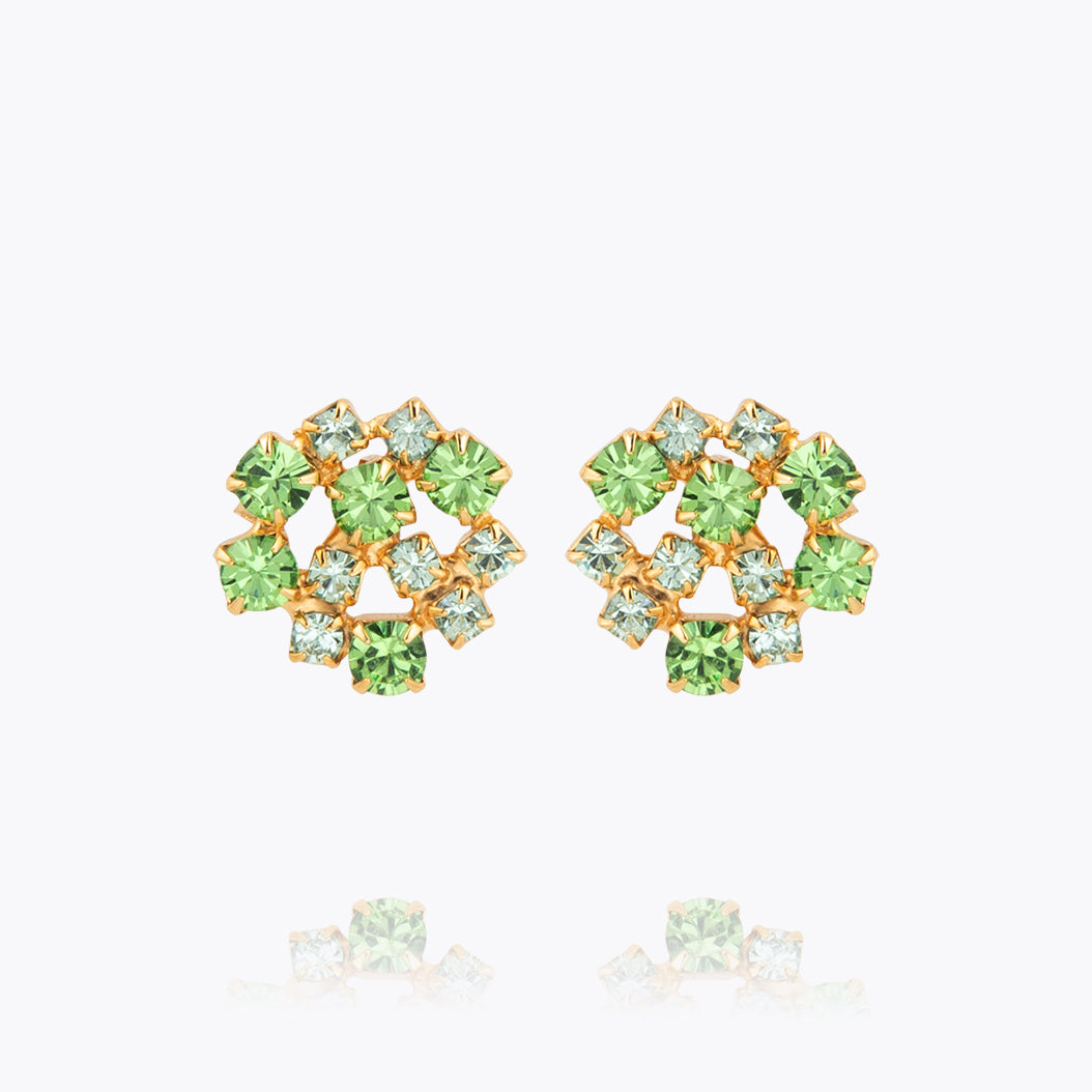 Caroline Svedbom - Kassandra Earrings Green Combo Gold