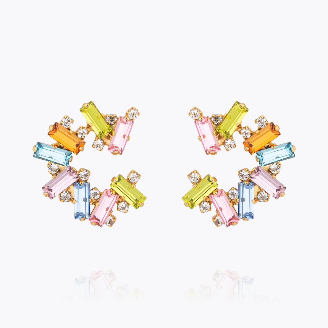 Caroline Svedbom - Gina Earrings Pastel Combo Gold