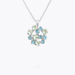 Caroline Svedbom - Kassandra Necklace Blue Combo Rhodium