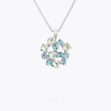 Caroline Svedbom - Kassandra Necklace Blue Combo Rhodium