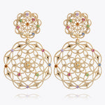 Caroline Svedbom - Gardenia Earrings Rainbow Combo Gold