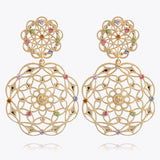 Caroline Svedbom - Gardenia Earrings Rainbow Combo Gold