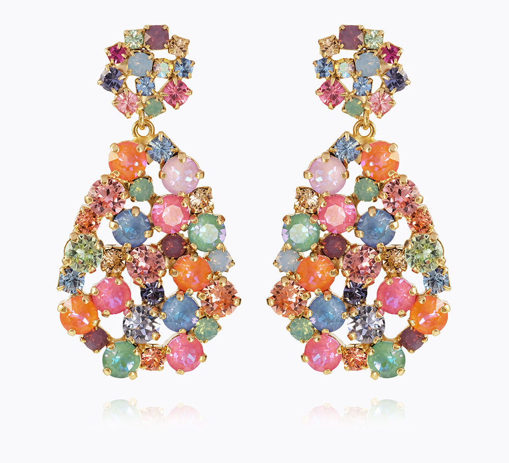 Caroline Svedbom - Afrodite Earrings Pastel Combo Gold