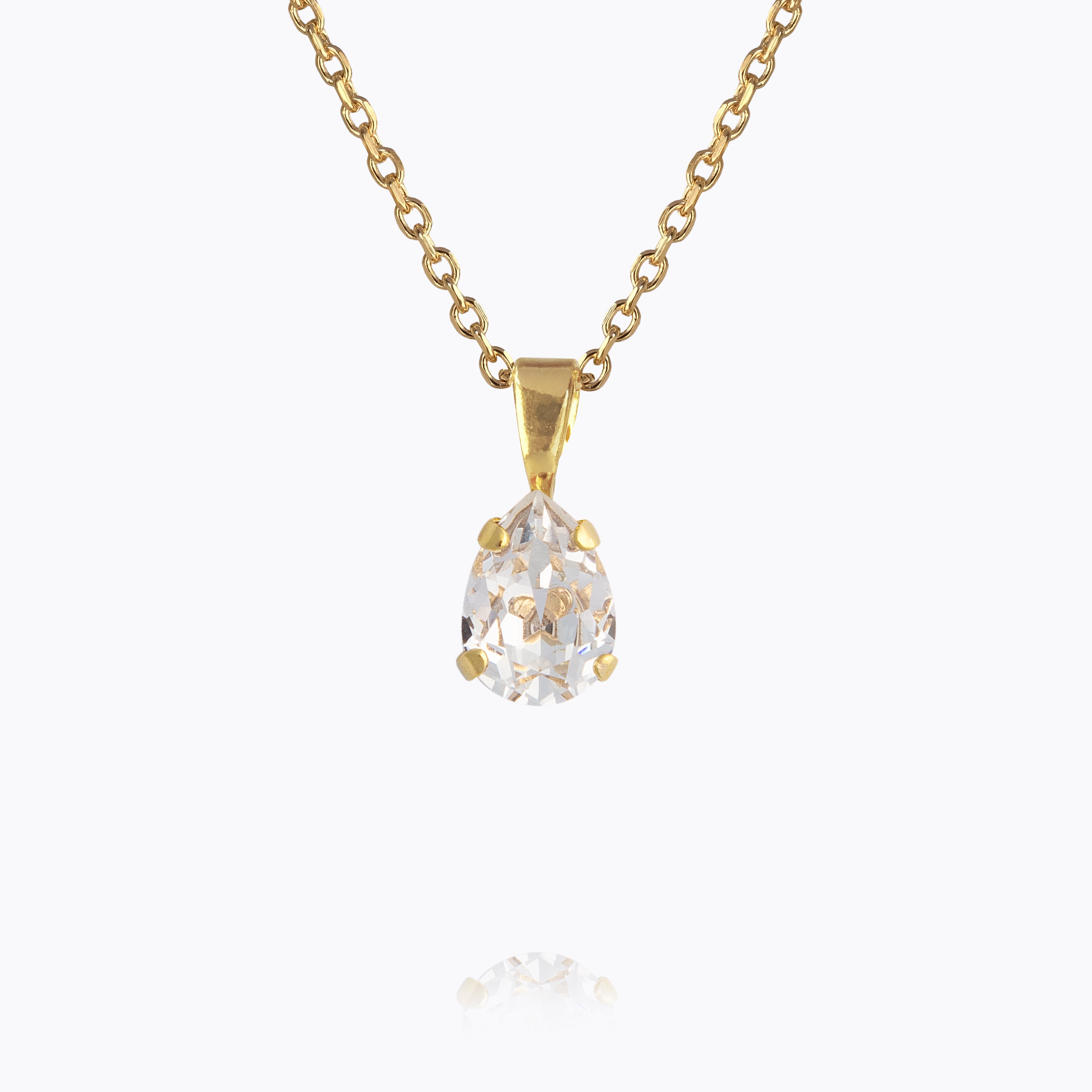 Caroline Svedbom - Flower Girl Necklace Crystal Gold