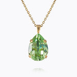 Caroline Svedbom - Mini Drop Necklace Mulberry Red Gold